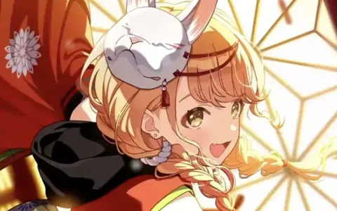 Did I say that I'm a huge fan of Kotone yet? Yes? Well I'll say it again, here showing Kotone in a mix of traditional/modern clothing. She looks amazing.