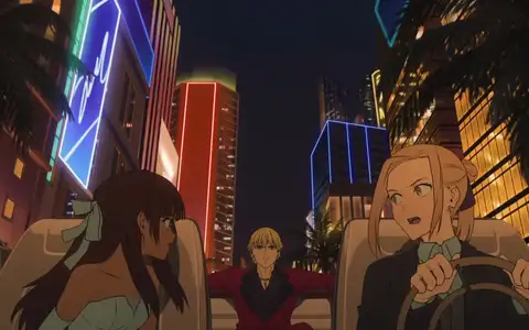 Gilgamesh moving in a big limousine is perfect because why would a king take a lesser vehicle? That would be unacceptable!