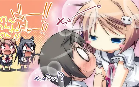 Seira knows how to provoke Kayoko and Aya. Love how they are substantially cat and dog respectively when angry.