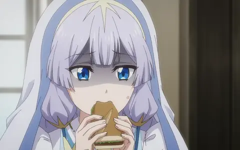 Reyes is the Saint of the Kunon series. She's really beautiful and talented, but her personality is quite something. Apparently it's due to the "Hero scar", but...