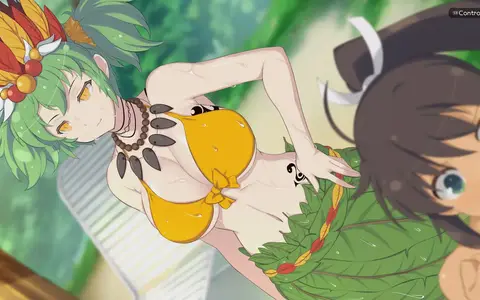 I feel the same as Homura here, I wasn't expecting Hikage to end up apparing wearing an Aloha costume.