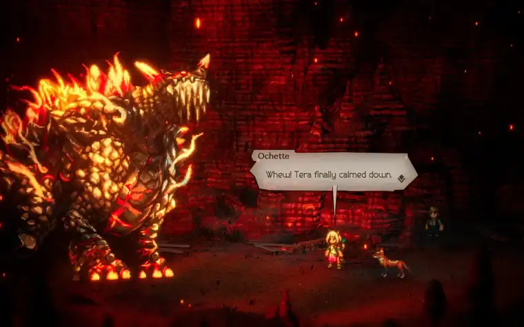 The battle against Tera was quite harsh. Maybe going in at level 27 (Except Temenos at 18) wasn't a good idea considering the suggested level was 28