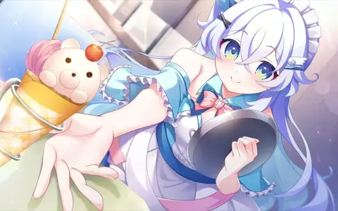 That's an extremely cute crepe you got there Suzuka. Not as cute as you, but you know the gist.