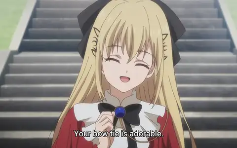 Mirika saying that Kunon is adorable. Honestly? You're more adorable Mirika, just look at that bright smile!