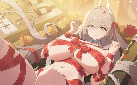 She's the christmas gift I guess?