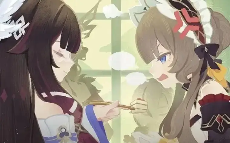 Columbina x Sandrone is the best pair of Genshin! Just look at how angry she was in this picture.