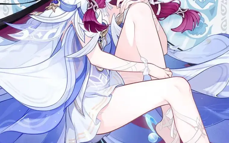 I truly think the overall design of Columbina is great even though I don't like how she keeps her eyes closed at all times.