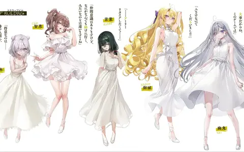 White dress looks even more eerily on Yuki when combined with her silver hair and minute appearance.