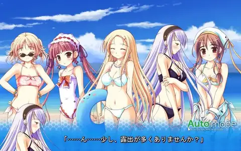 From left to right, Agnes Boulange, Minette, Carina Verritti, Chelsea Arcot and Nina Lindberg. In swimsuit of course.