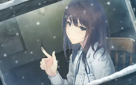 Mayuri appeared right at the beginning of the visual novel with normal clothes and damn, she actually look even more beautiful this way.