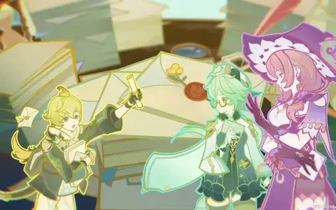 I like how all the characters appeared in this story quest. Lisa and Sucrose even. All his fellow Favonius Knights too!