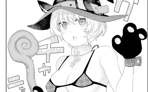 What? You don't like cats? Here is a cute Shikisaki Momiji in a swimsuit cat costume. Don't question it, just accept her!